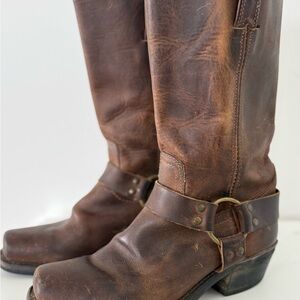 Frye Brown Leather Riding Boots